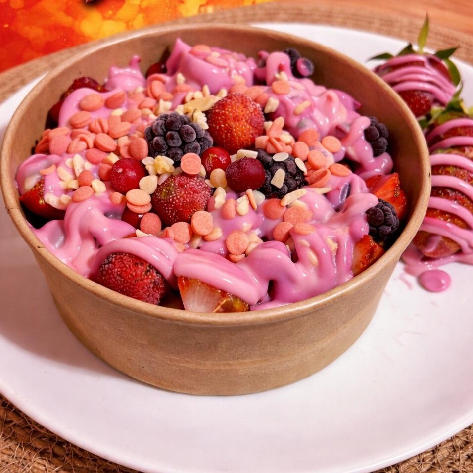 Pink Bowl Waffle