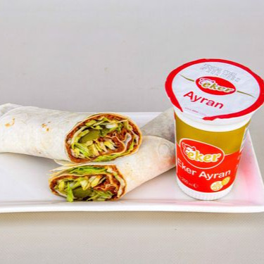 Mega Çiğ Köfte Dürüm Menü (125 Gr.)