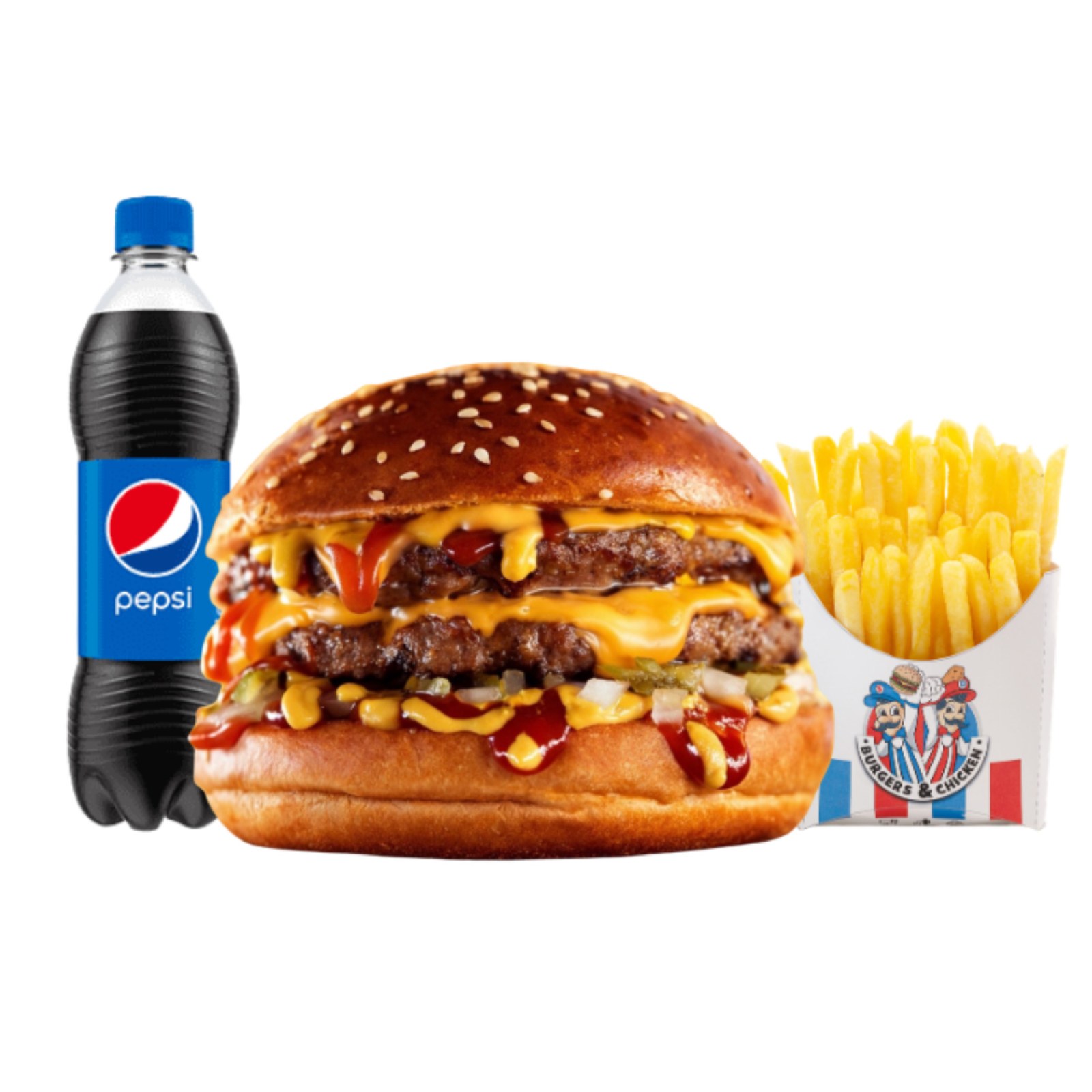 Super Texas Burger Menü