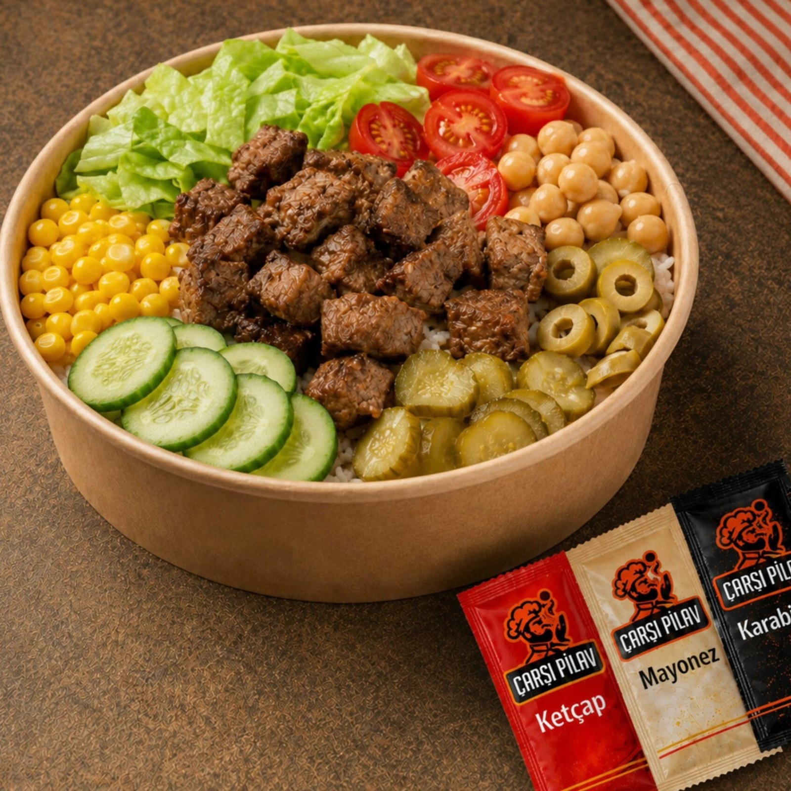 Kavurmalı Pirinçli Bowl