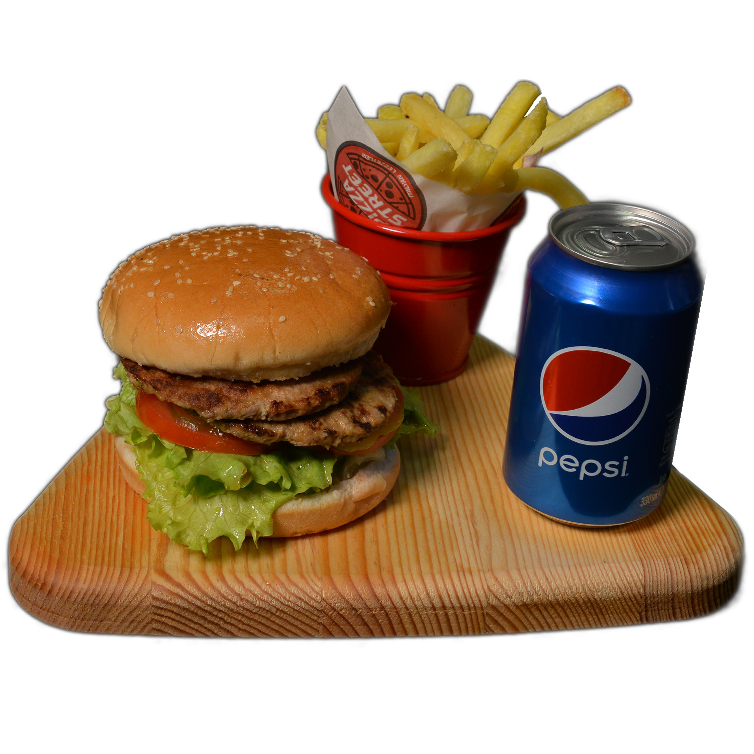 Double Burger Menü