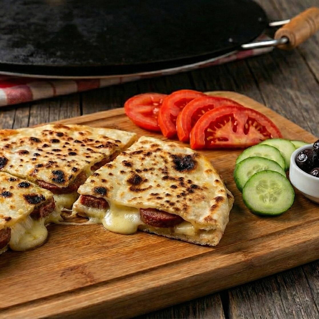 Kaşar Sucuklu Gözleme