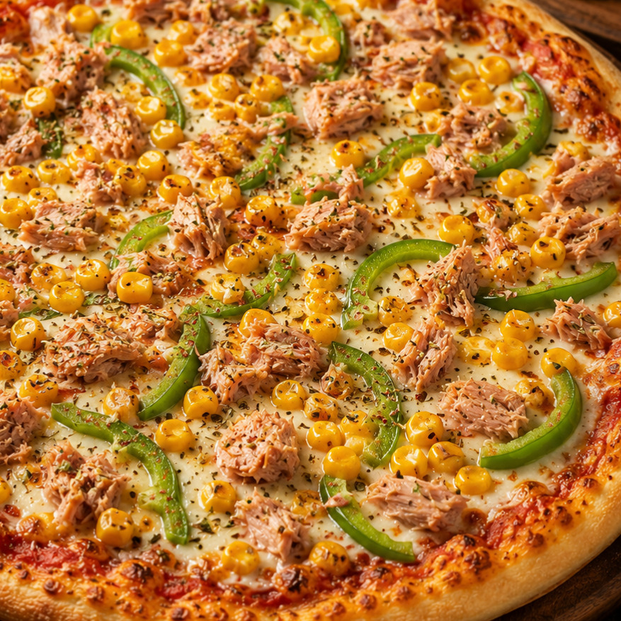 Ton Balıklı Pizza (Büyük Boy)