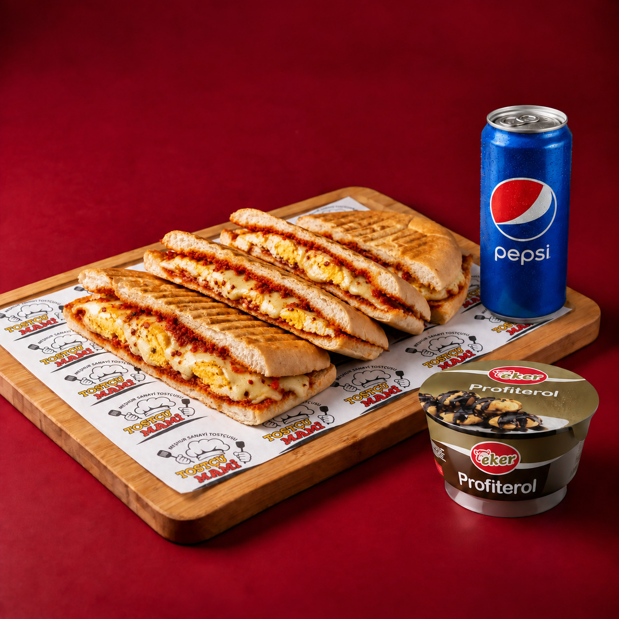 Yumurtalı Kaşarlı Tost Menü