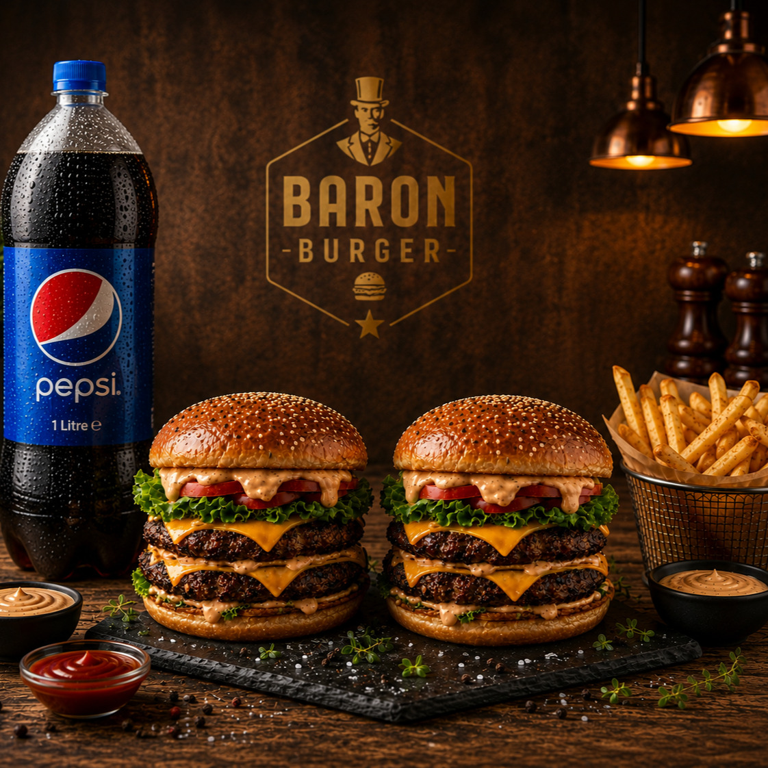 2'li Double Burger Menü