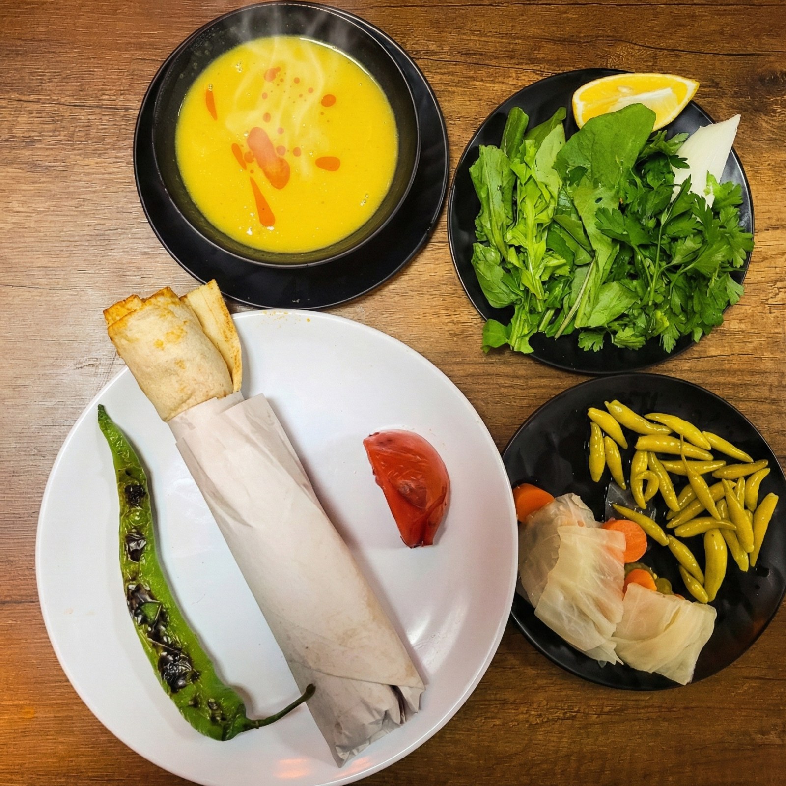 Mercimek Çorbası + Adana Dürüm
