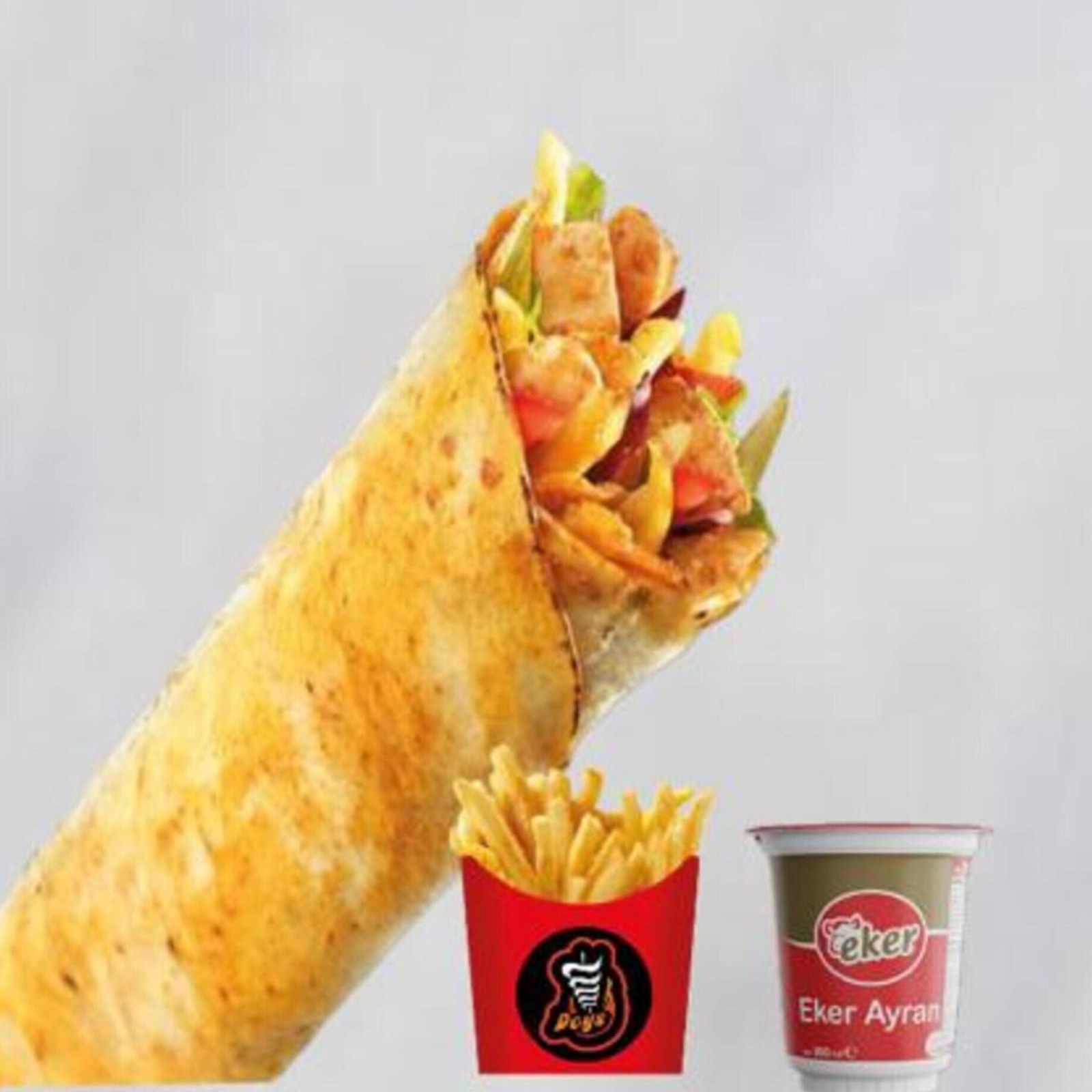 Acılı Doys Burrito Menü (100 Gr. )