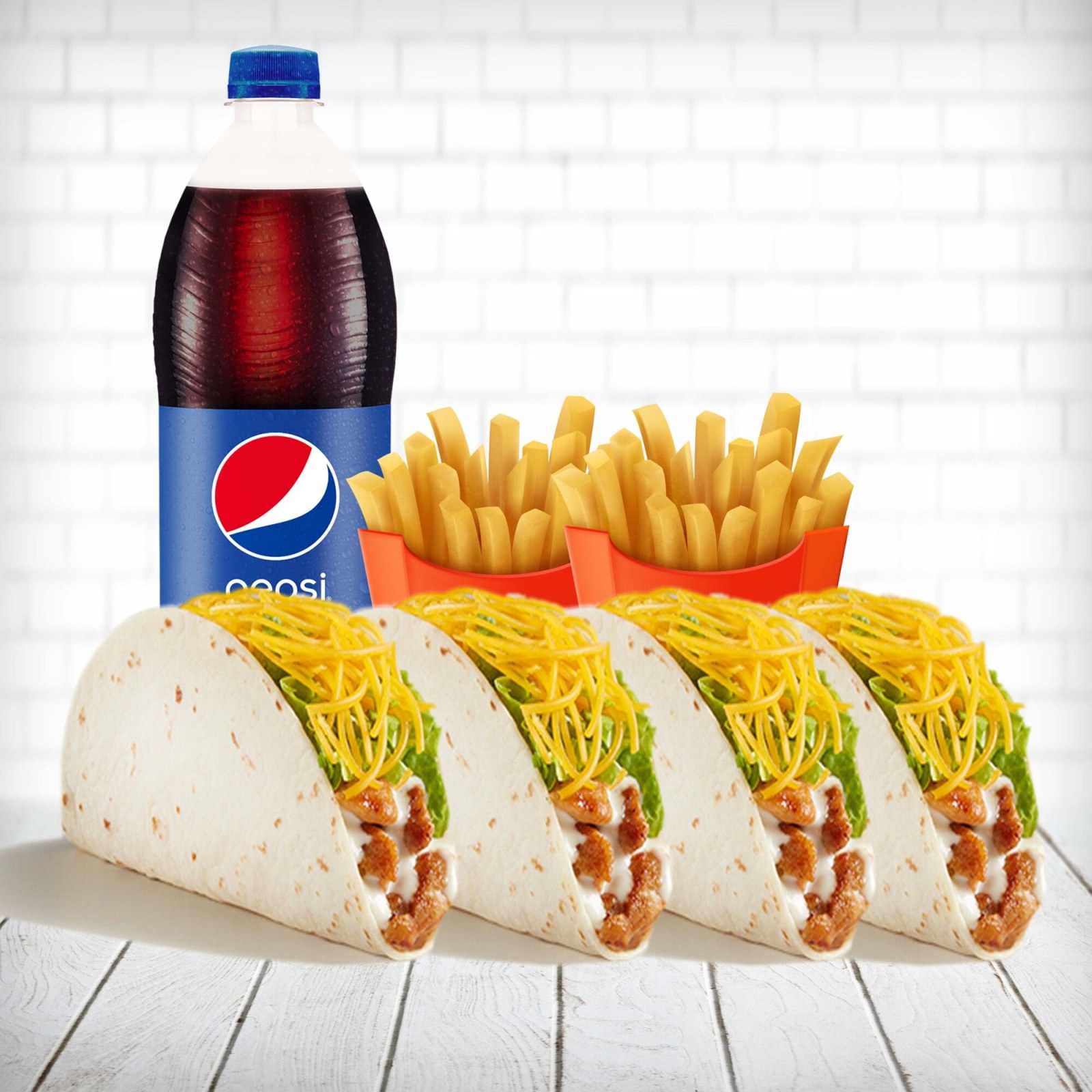 Taco 4 Adet Menü ve İçecek (1 lt.)