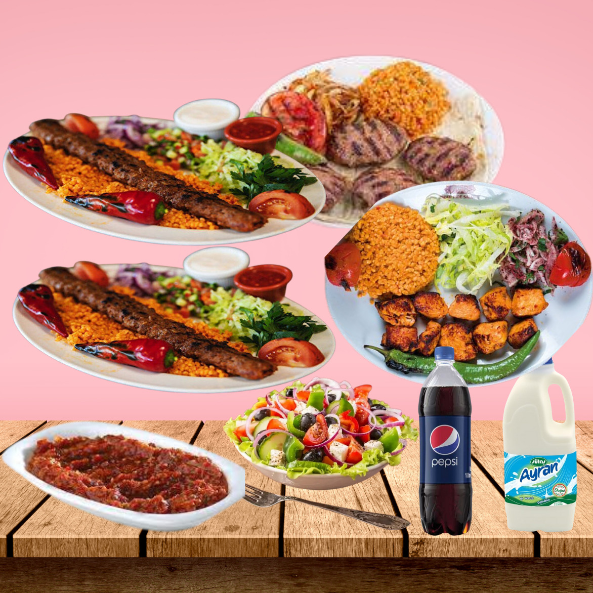 Aile Menü (Kebap - 4 kişilik )