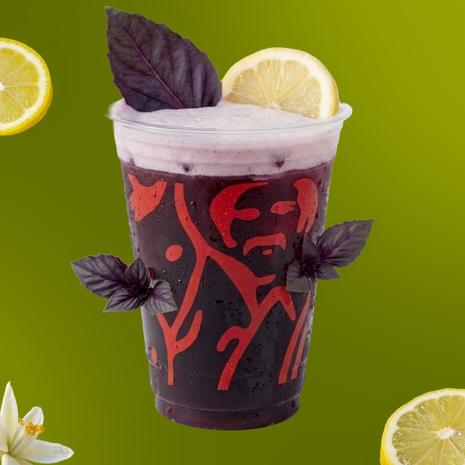 Purple Basil Detox (Reyhan - Limon - Buz Karışımı)