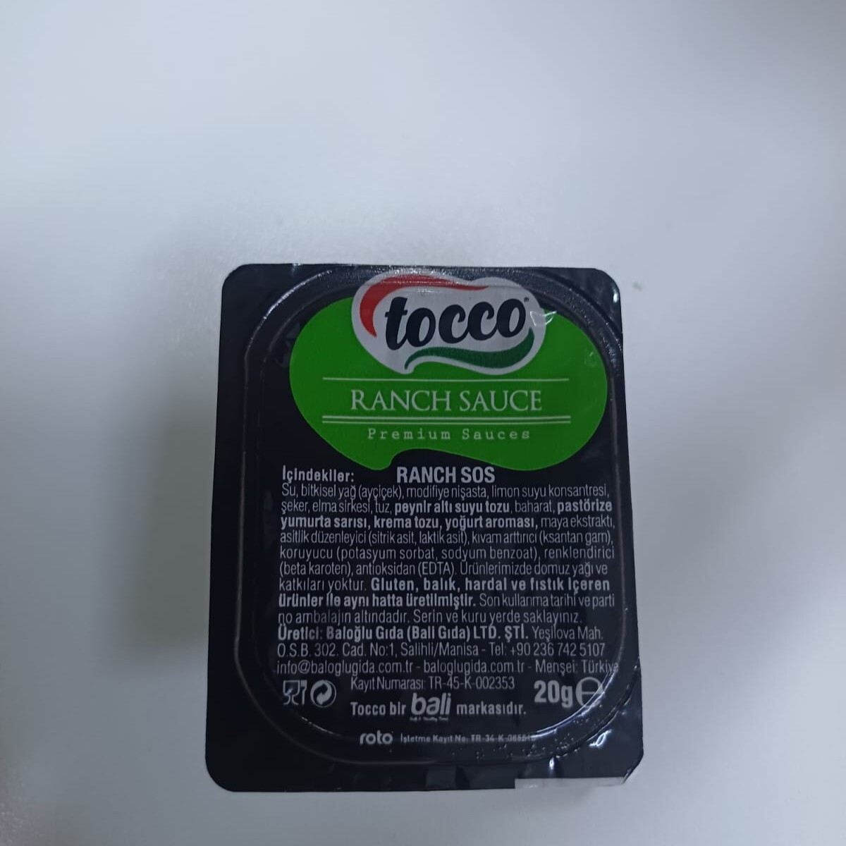 20 gr ranch sos