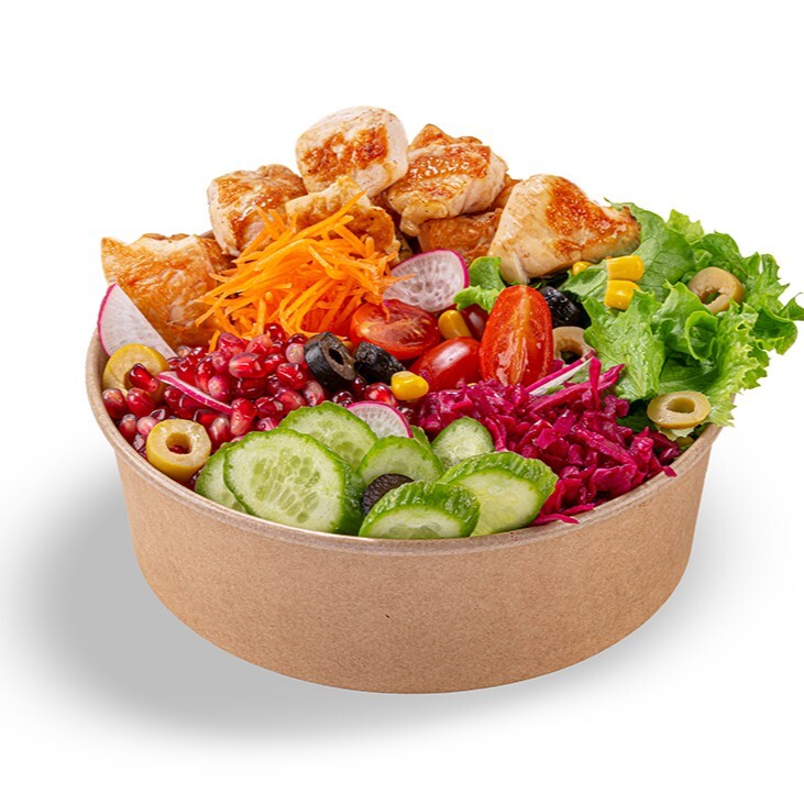 Izgara Tavuklu Yeşil Salata