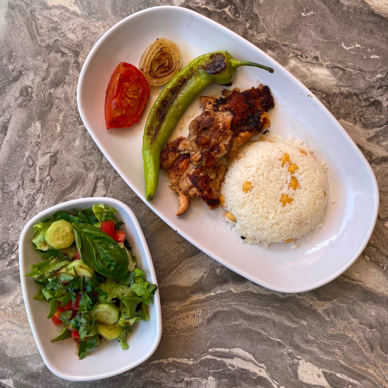 Tavuk Izgara Pilav + Eker Ayran