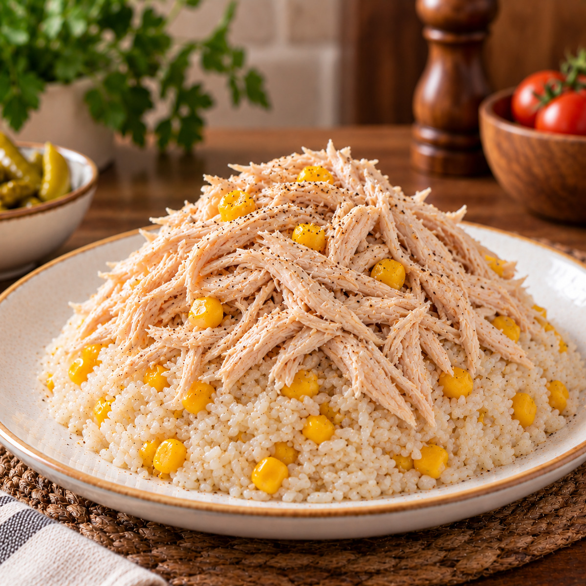Mısırlı Tavuklu Pilav (400 Gr)