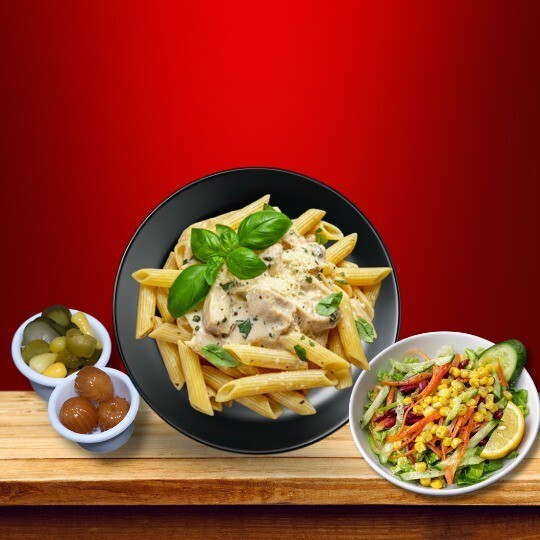 Körili Soslu Tavuklu Penne