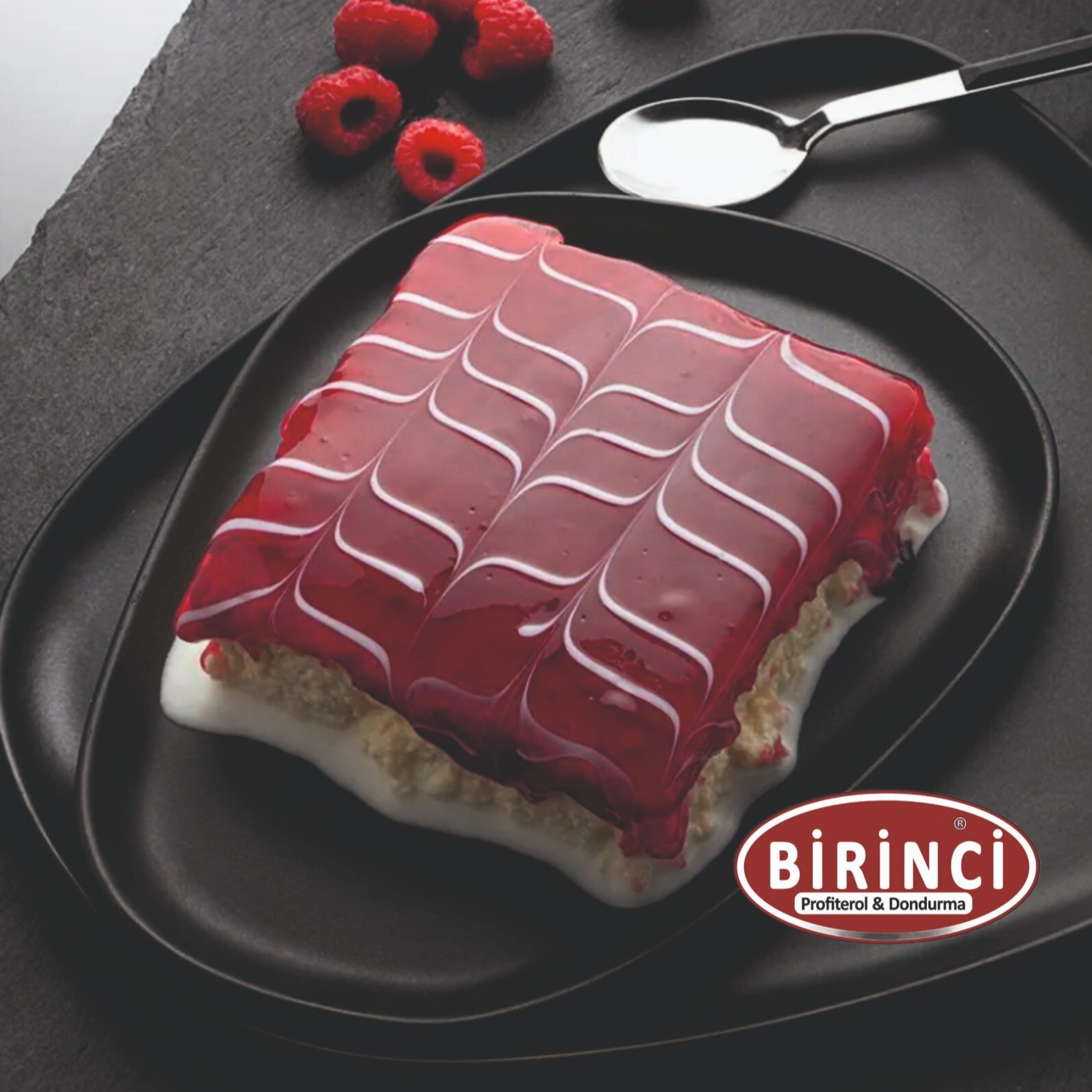 Frambuazlı Trileçe ( Dilim )