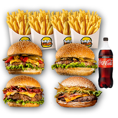 4'lü Burger Menü