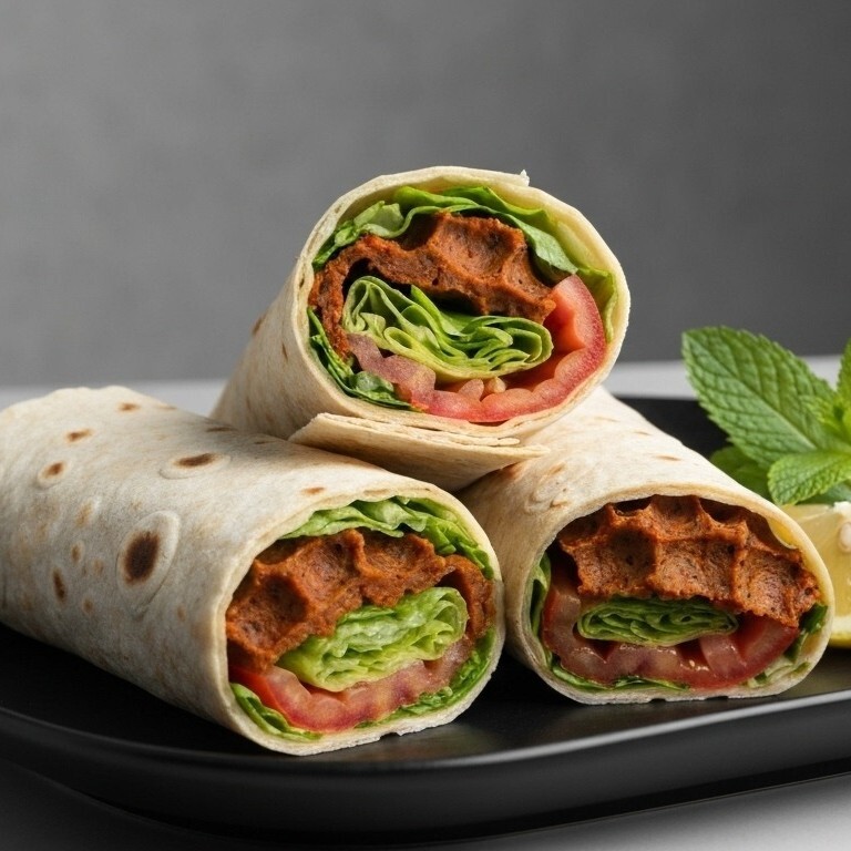 Acılı Klasik Çiğ Köfte Double Dürüm (220 Gr)