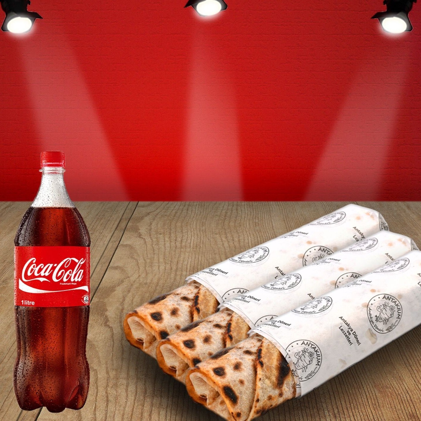3Lü Manavgat Döner 1lt Cola Menü