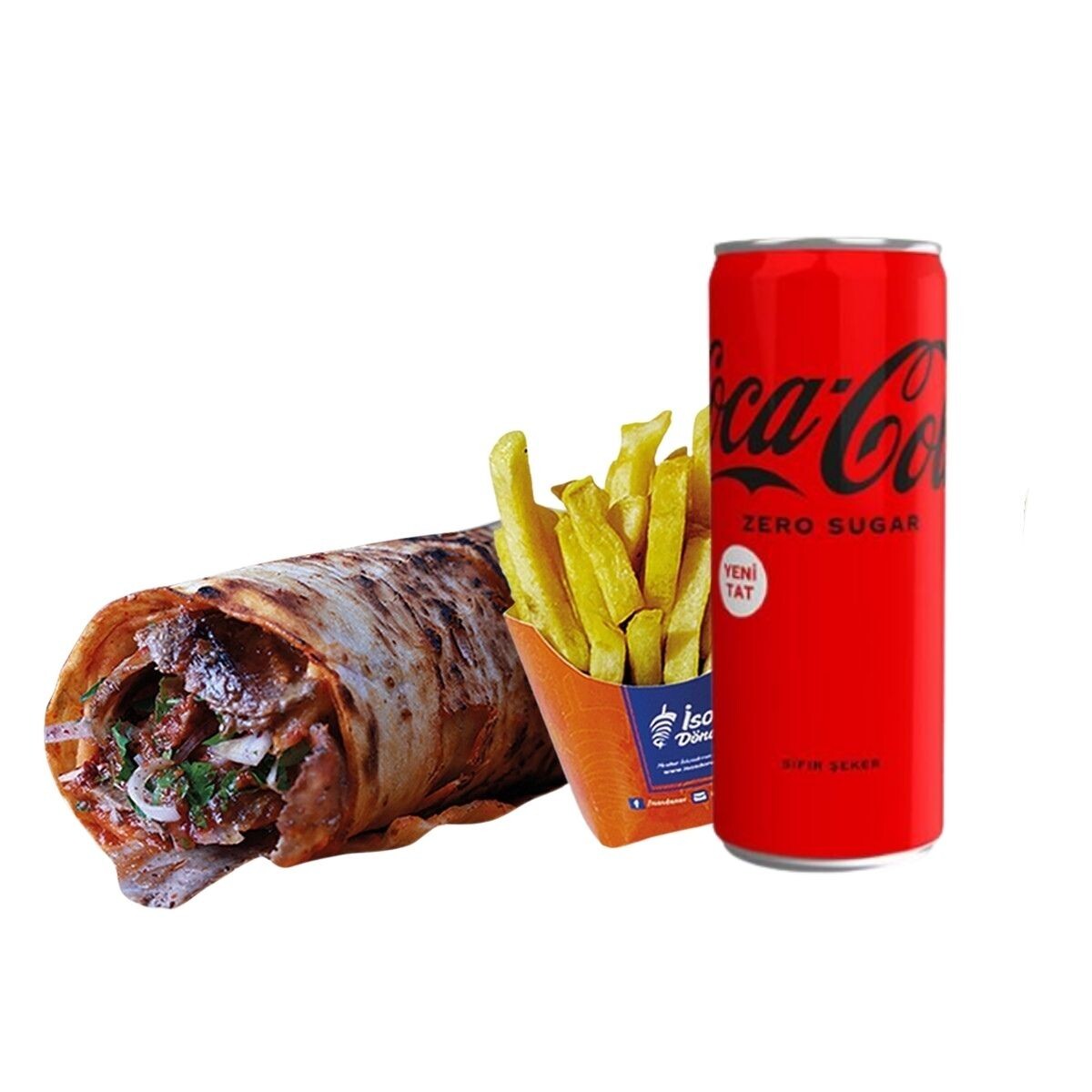 Coca-Cola'lı Doyuran Patatesli Et Dürüm Menü