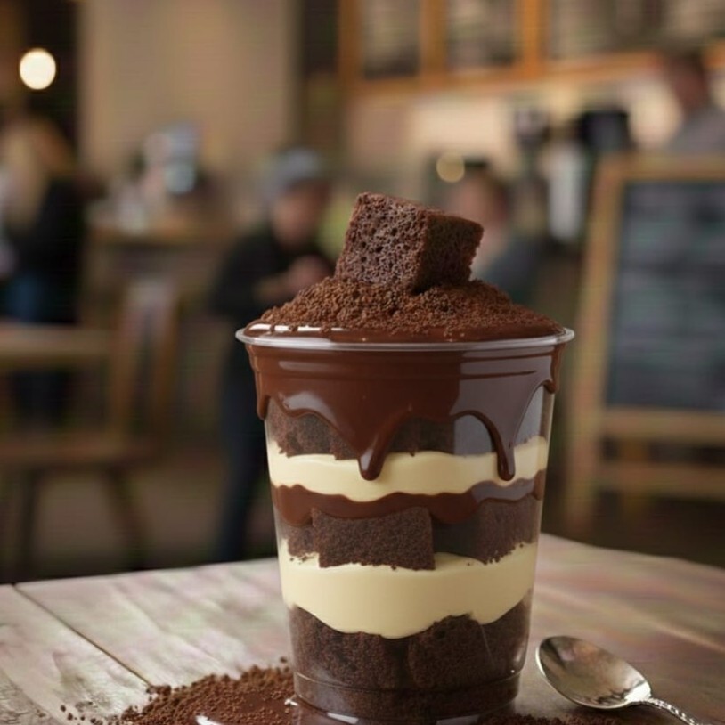 Dark Brownie Cup