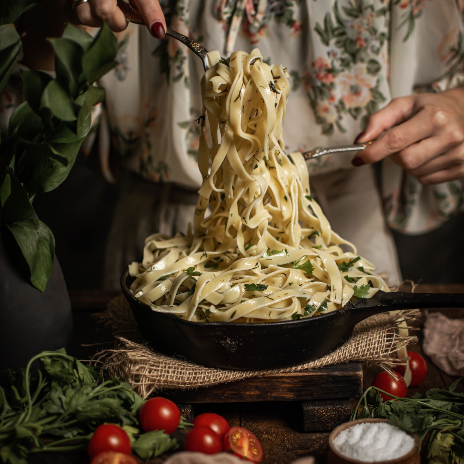 Kremalı Fettucine Makarna