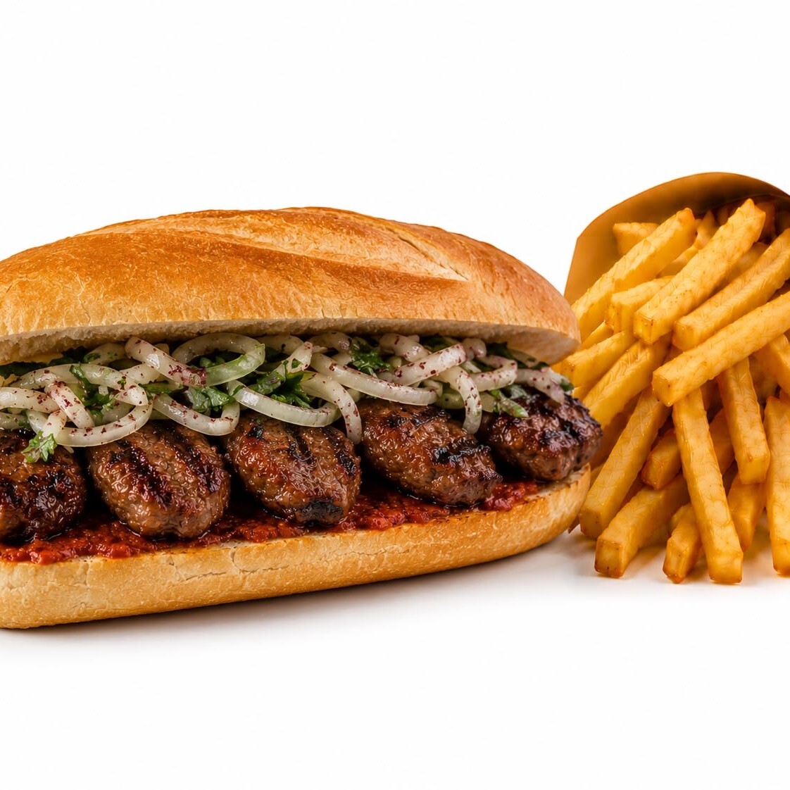 Sandviç Ekmek Arası Cızbız Köfte