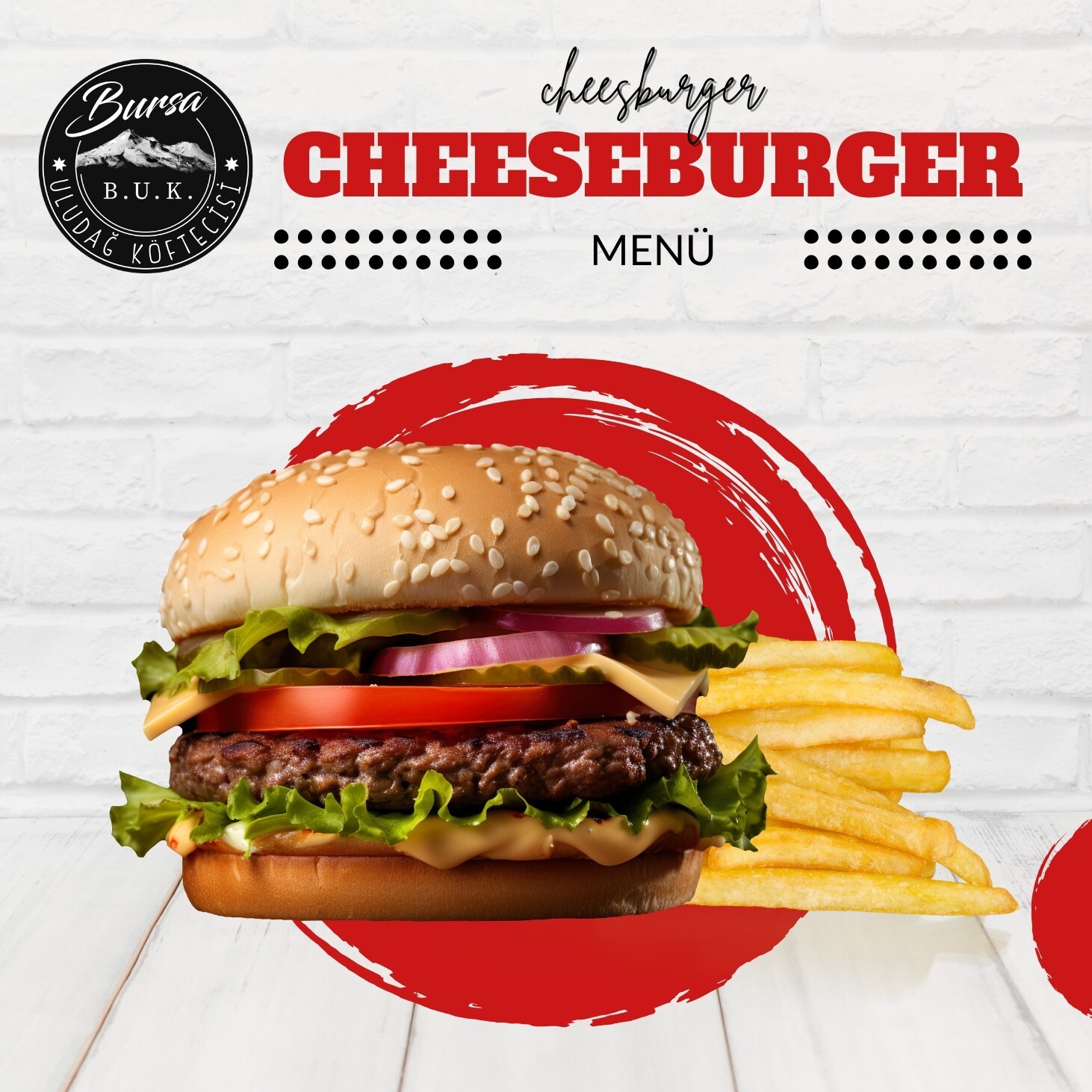 Cheeseburger Menü