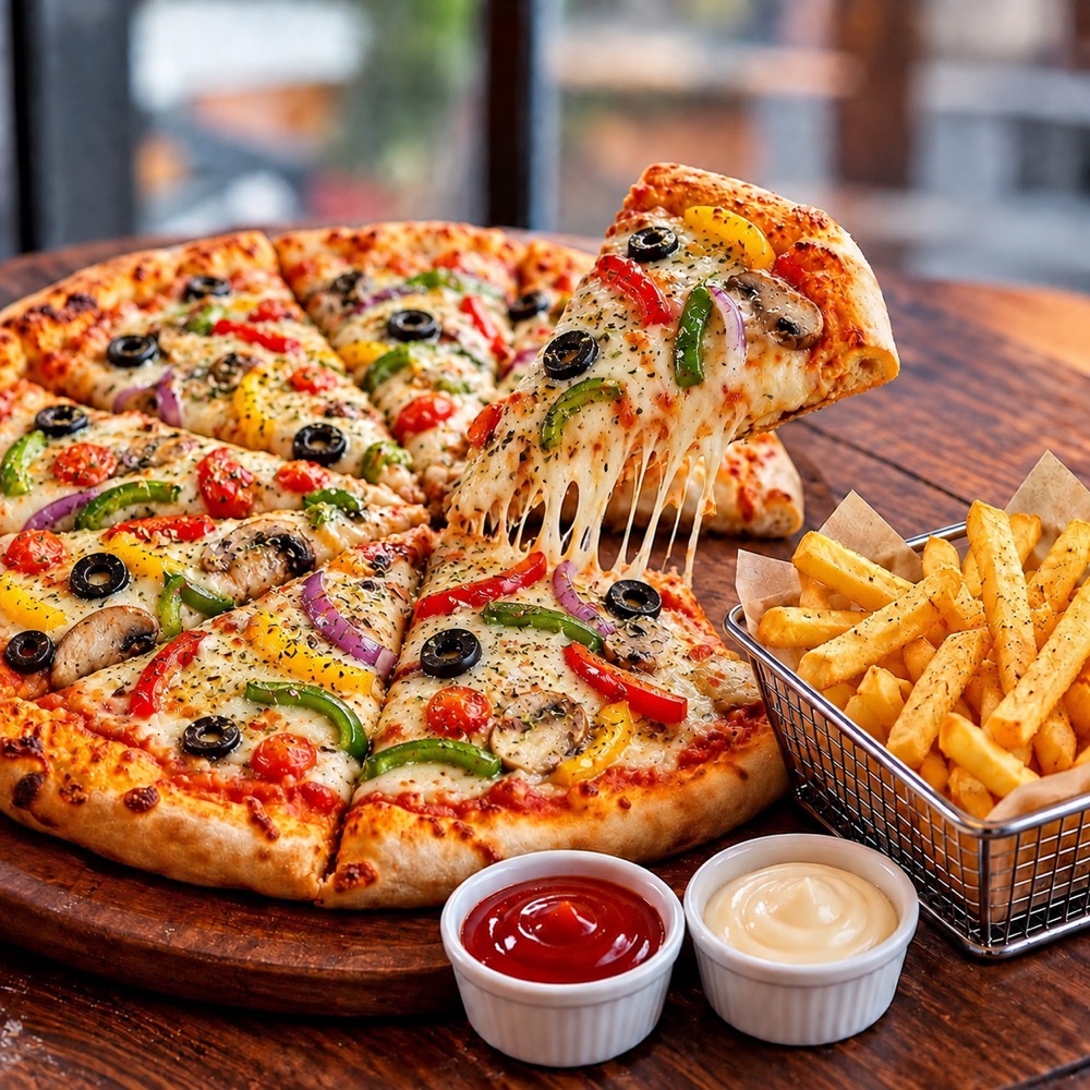 (YENİ) Sebzeli Pizza Menü