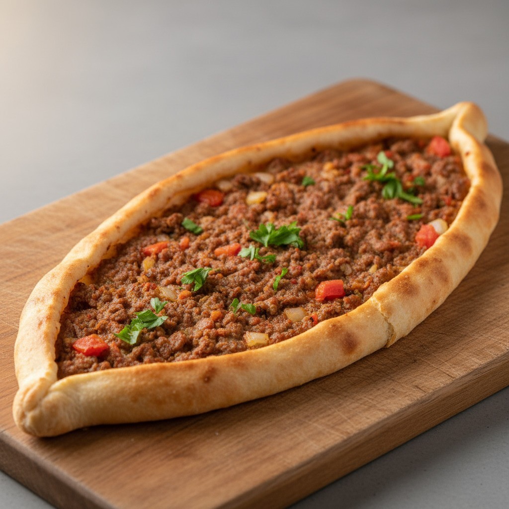 Kıymalı Kaşarlı Trabzon Pidesi