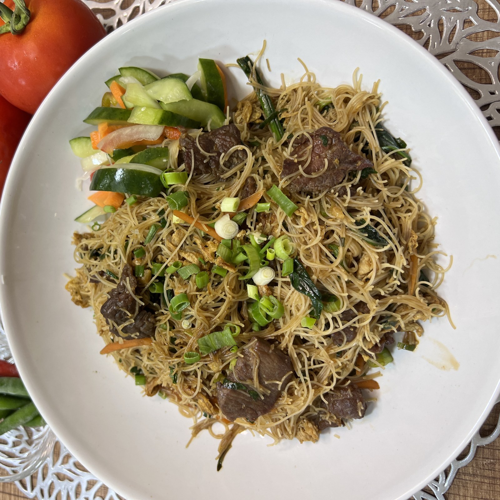 Bihun Goreng Beef Indonesian Rice Noodle