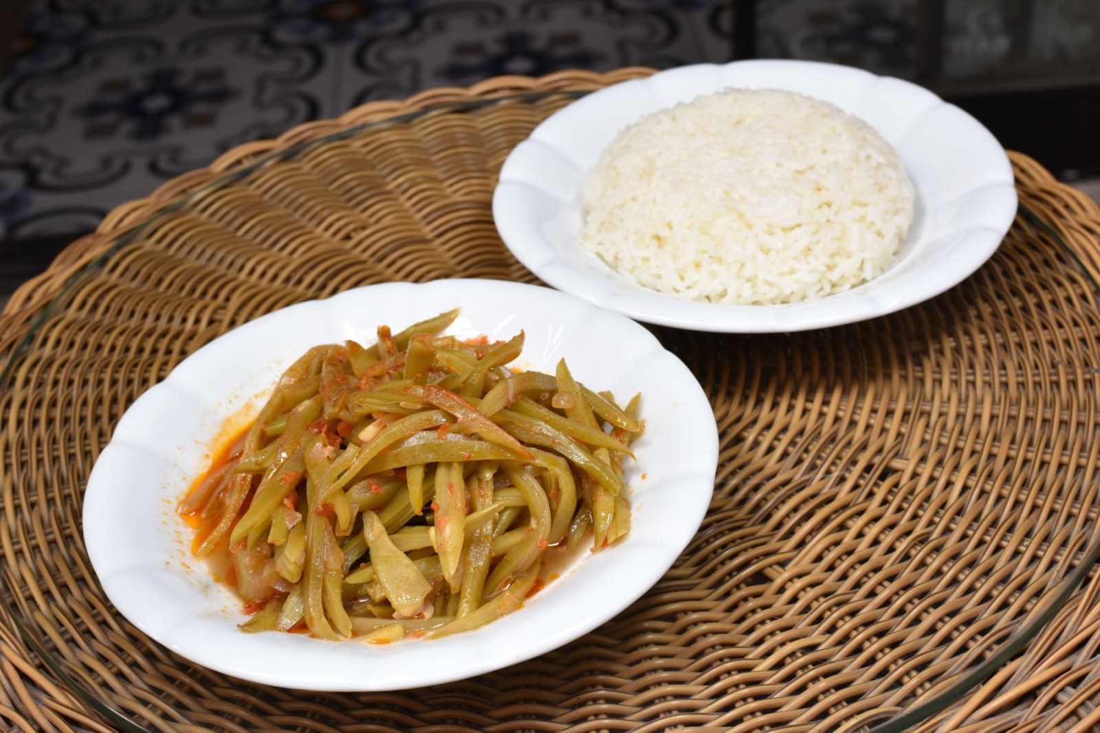 Zeytinyağlı Taze Fasulye & Pirinç Pilavı
