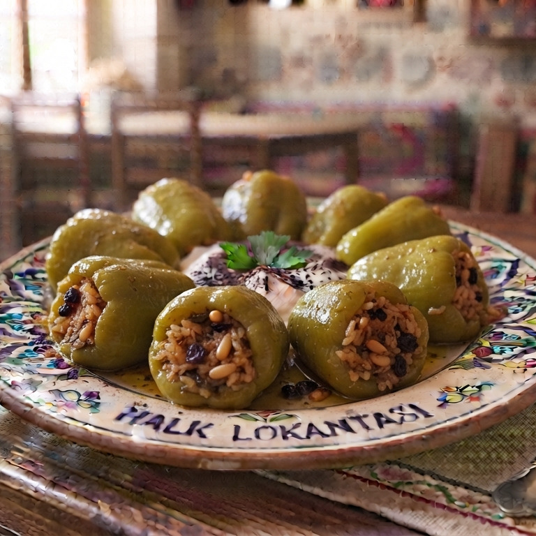 Halk Lokantası'ndan Zeytinyağlı Biber Dolması