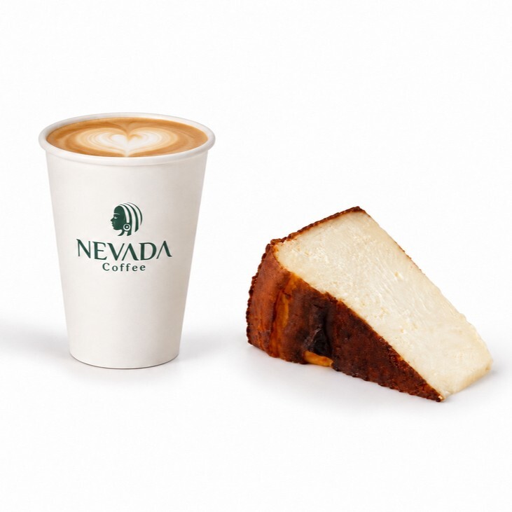 San Sebastian Cheesecake + Orta Boy Latte