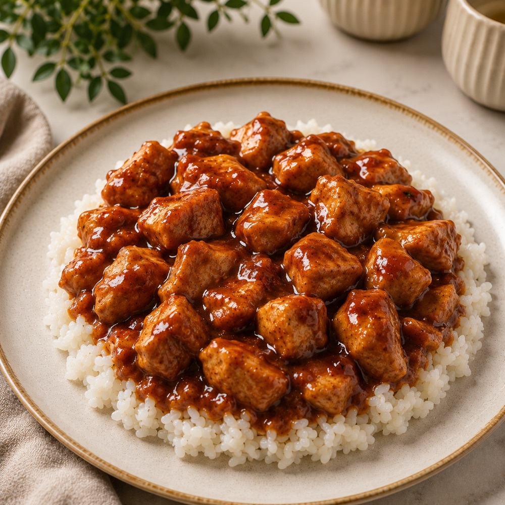 Barbekü Soslu Tavuklu Pilav