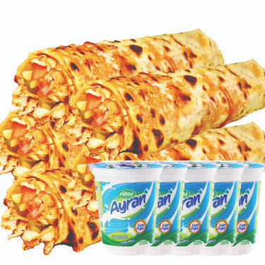 Tavuk Döner 5 Medium + 5 Ayran Menü