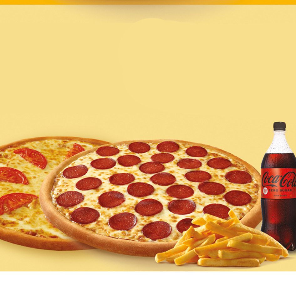 2 Büyük Boy (L.) Cino + Margarita Menü