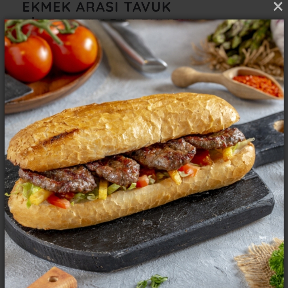 Ekmek Arası Izgara Köfte + Ayran