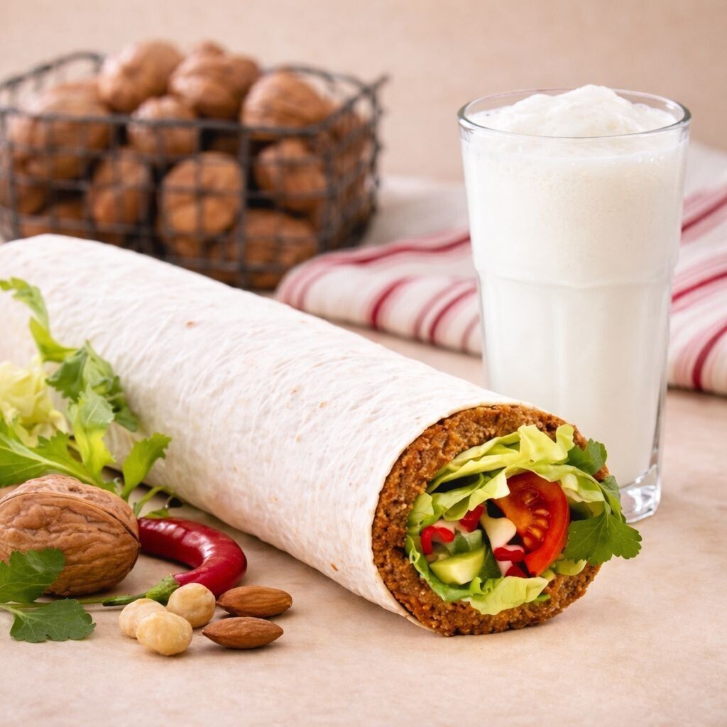 ÖĞRENCİ ÇİĞ KÖFTE DÜRÜM 100GR & AYRAN