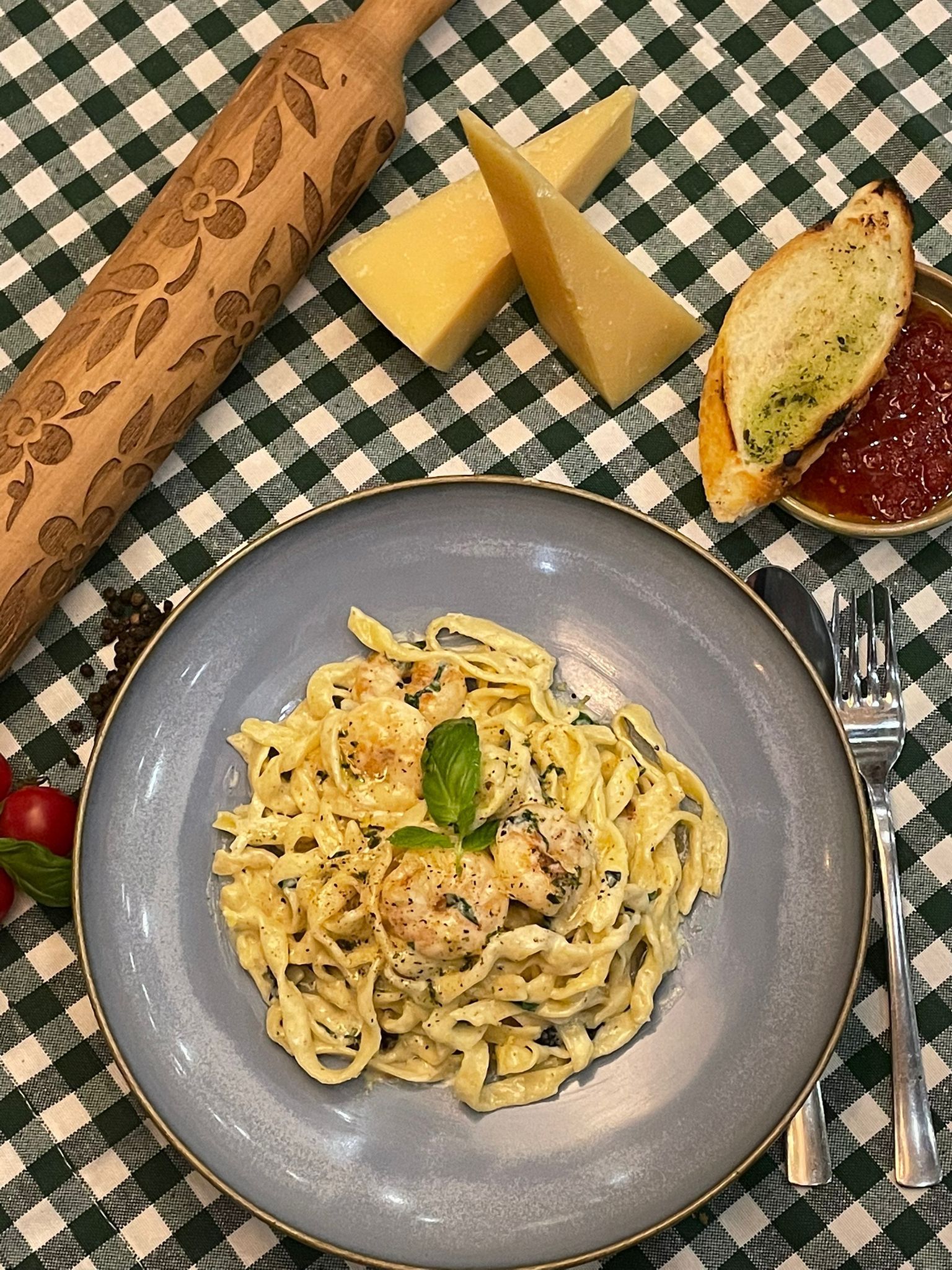 Karidesli Ve Limonlu Fettuccini
