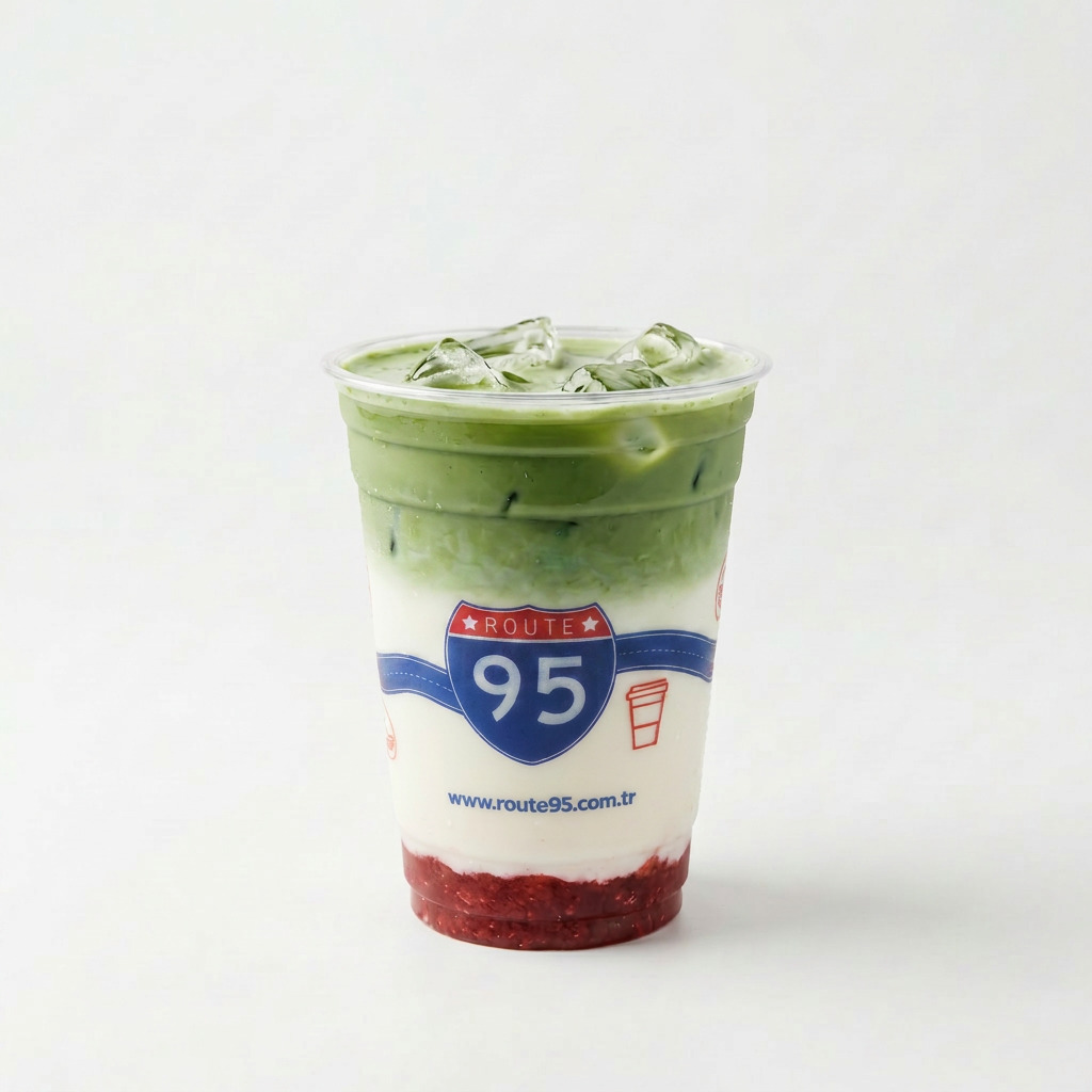 Iced Strawberry Matcha Latte (14 Oz)