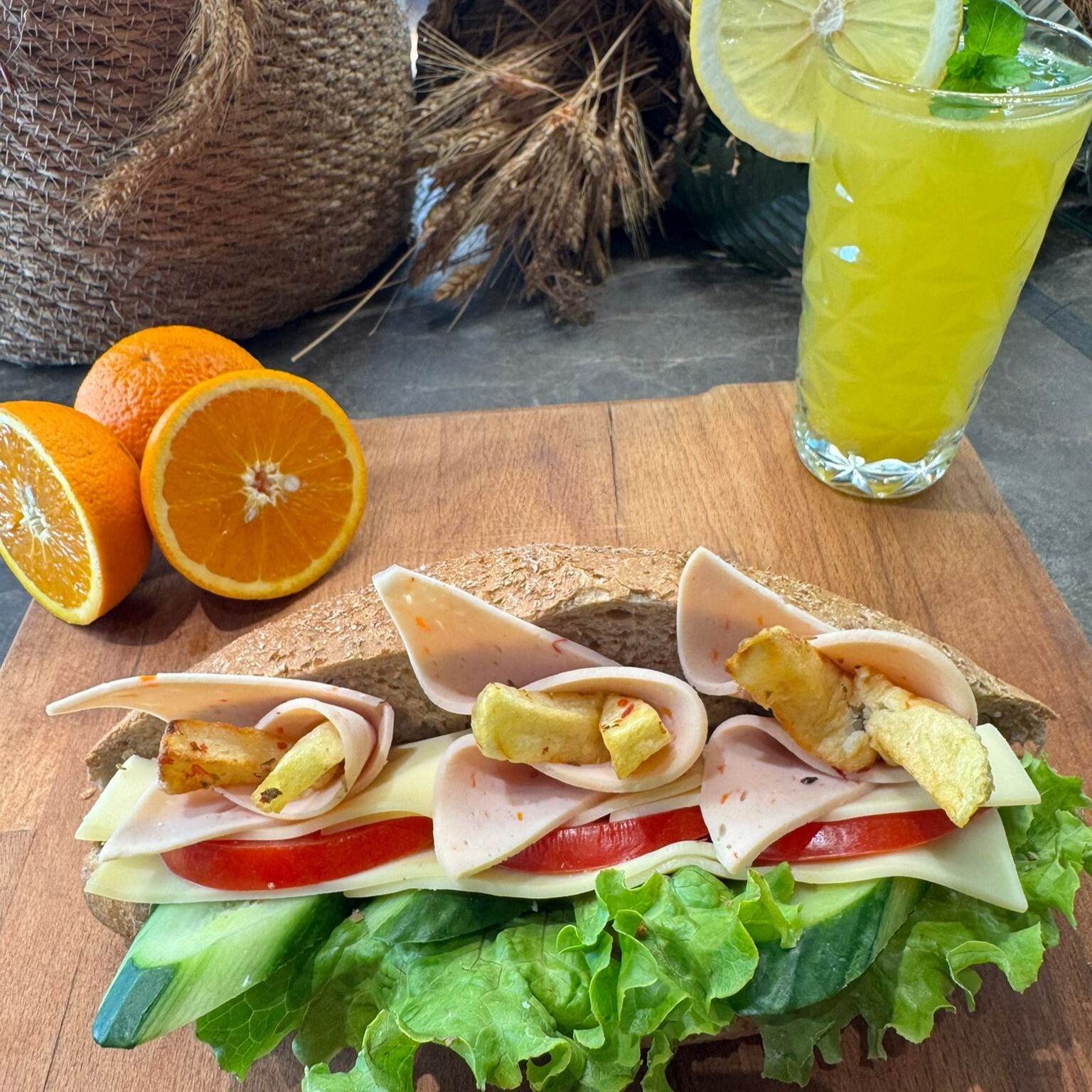 Sebzeli Tavuk Jambon Sandviç
