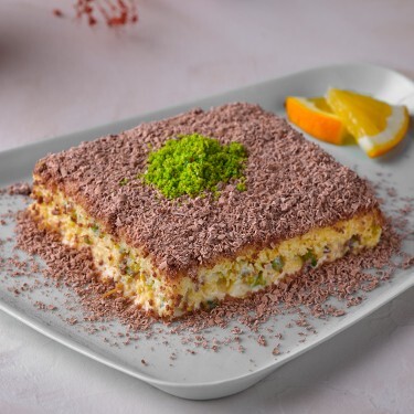 Portakal Çikolata Fıstıklı Soğuk Kadayıf (1 Dilim)