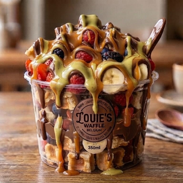 Karamel - Fıstık BOwl (Kova) Waffle