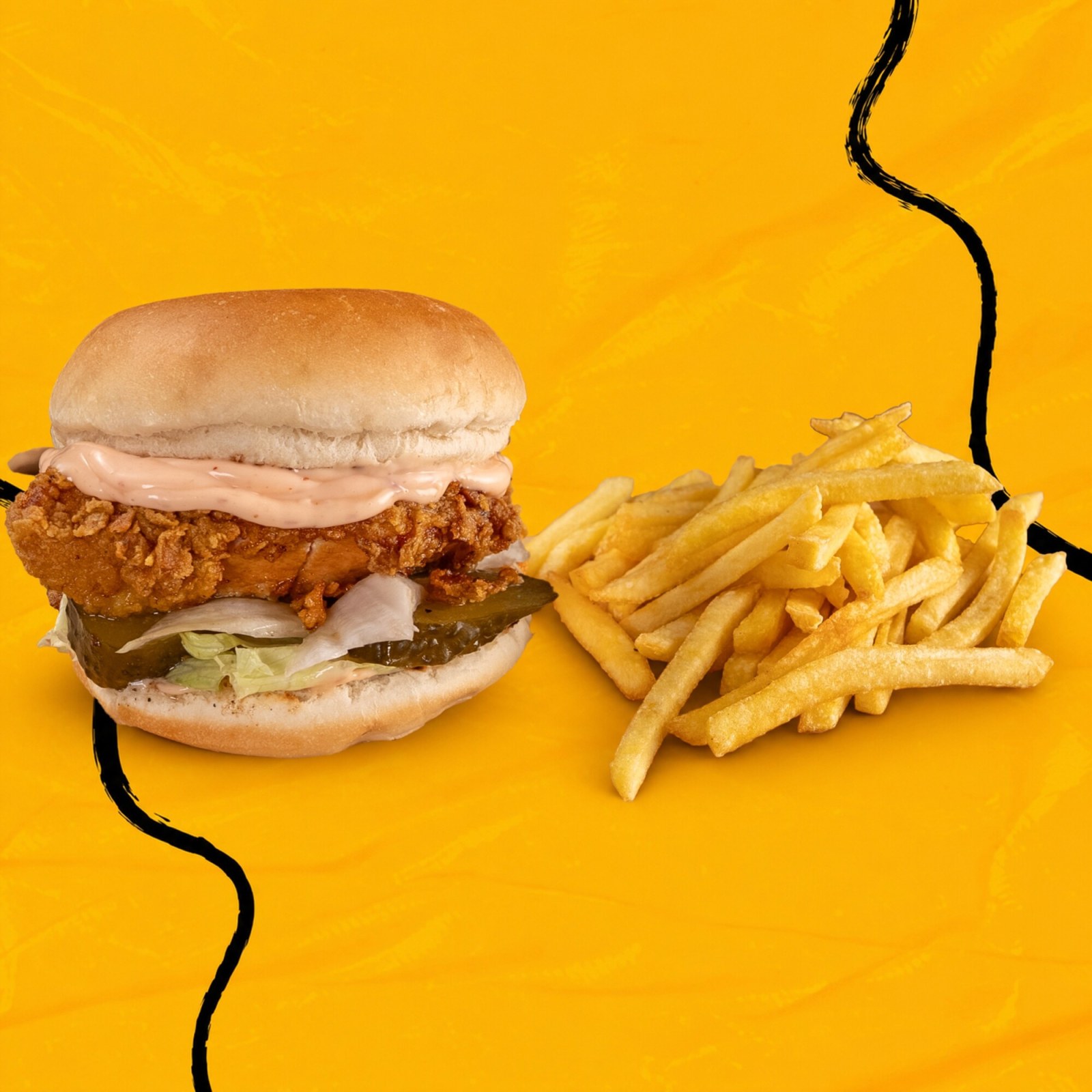 Acılı Çıtır Tavuk Burger