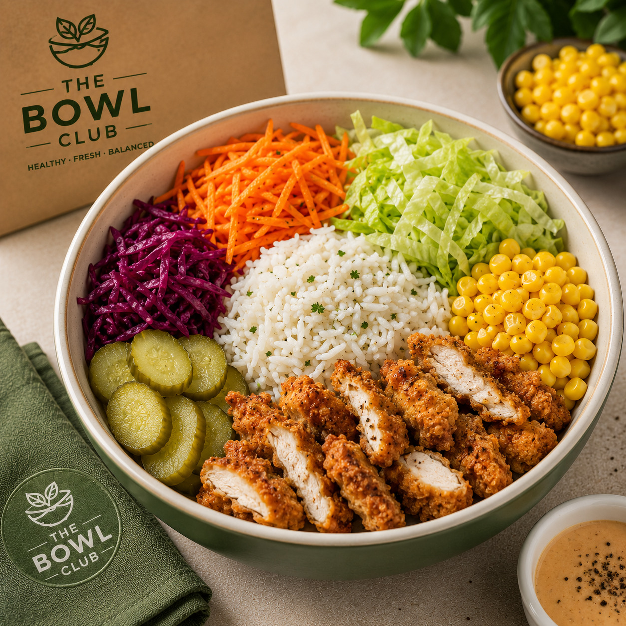Crispy Chicken Basmati Bowl