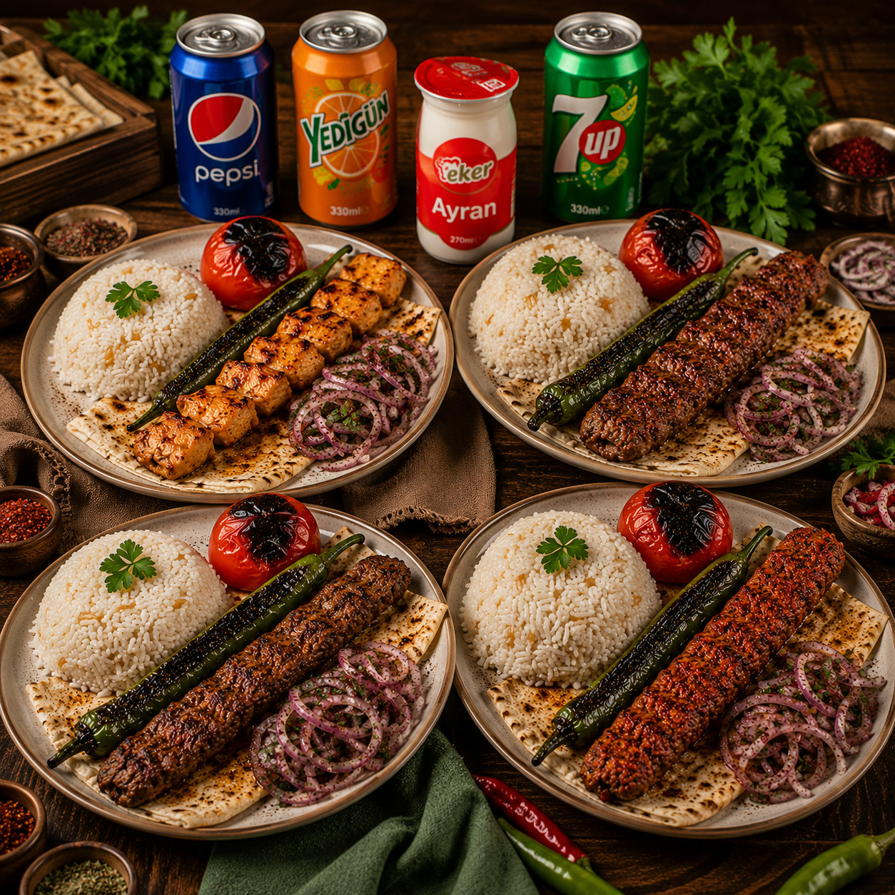 Aile Boy Kebap Menü