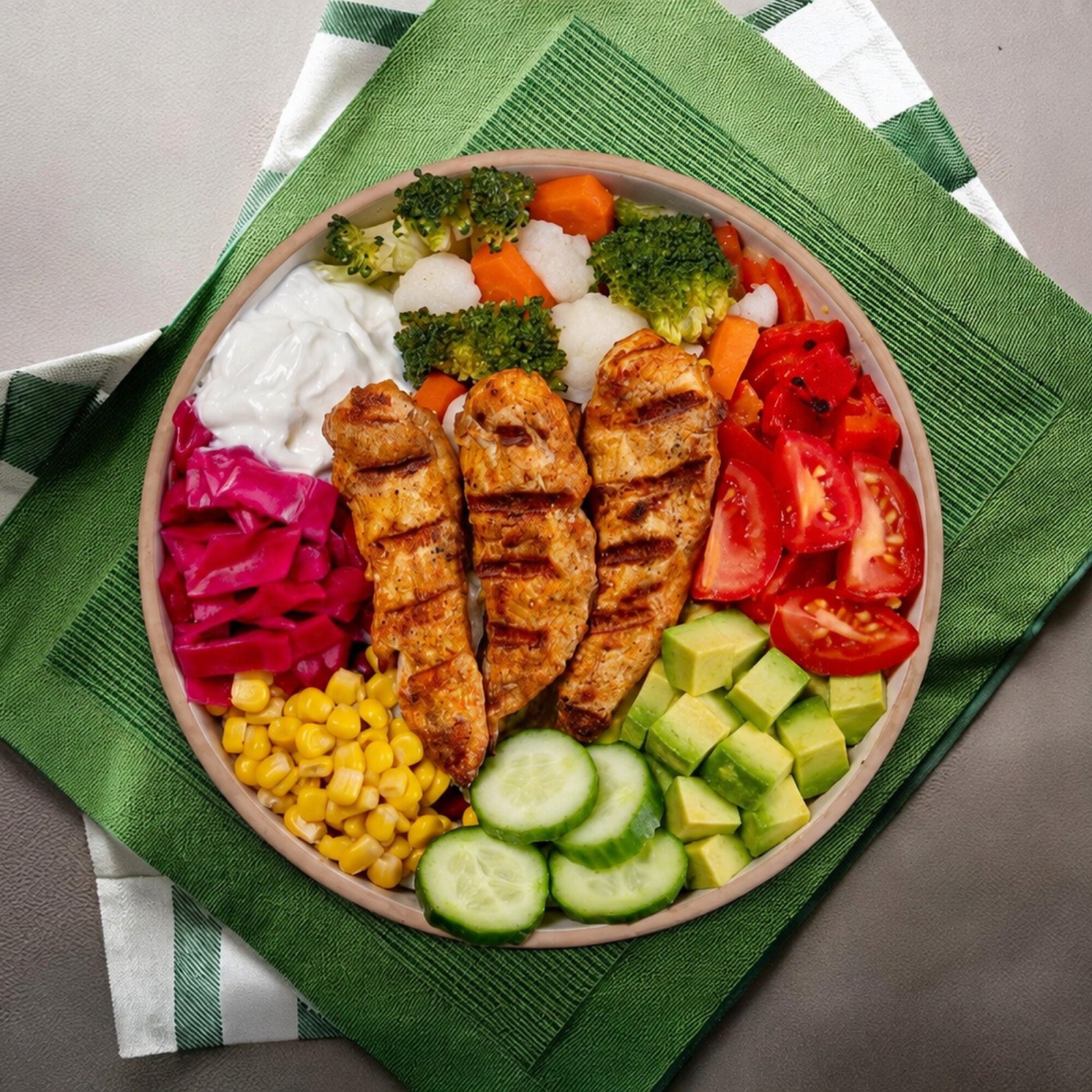 Fit Tavuklu Bowl
