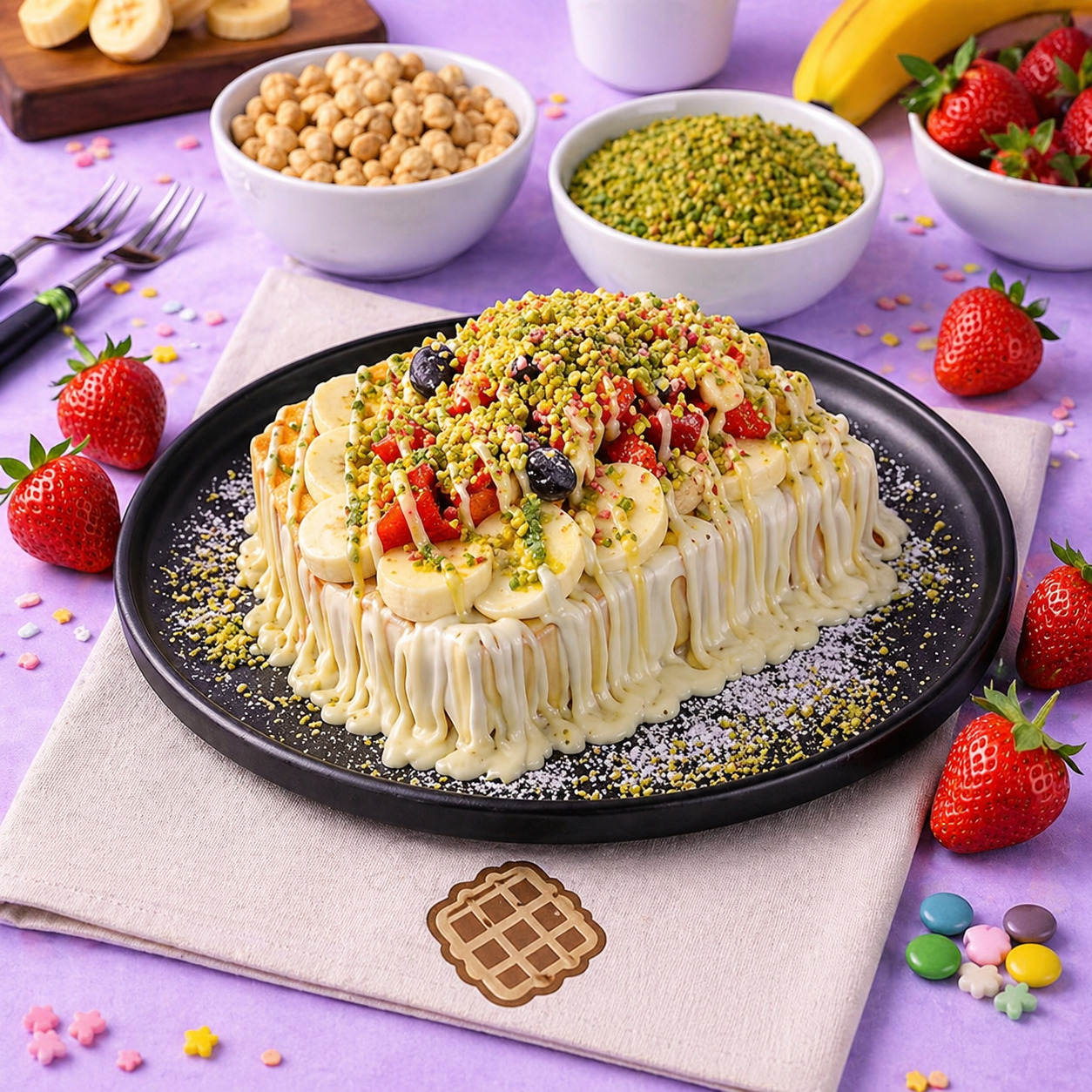 Çilekli Waffle