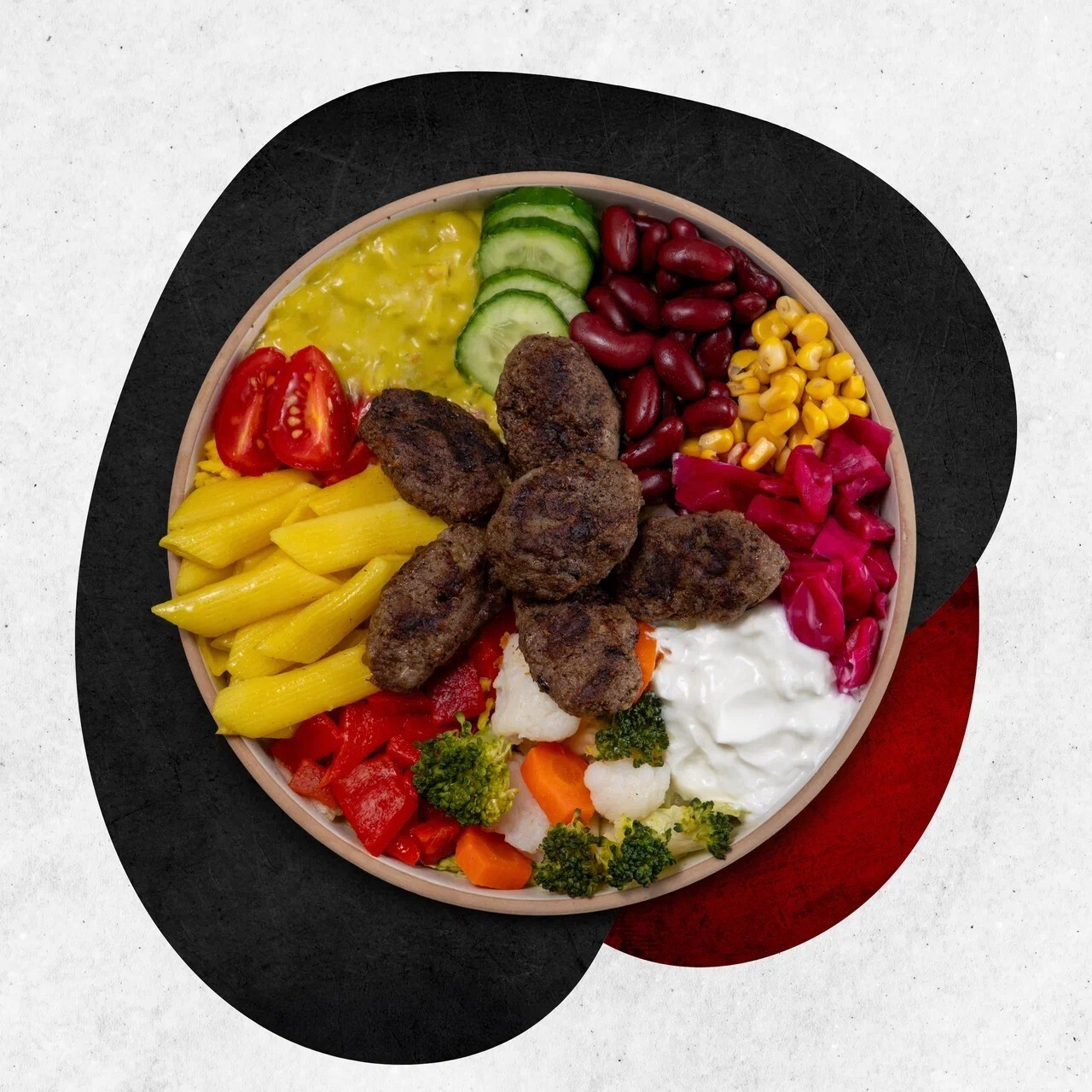 Köfteli Makarnalı Bowl Kase